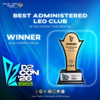 Best Administered Leo Club - Winner